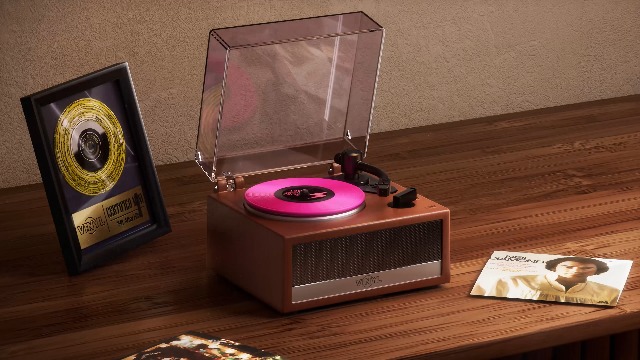 Działający Prawdziwy Gramofon Mini Brands Vinyl Figurka Płyta Winylowa Akcesoria Minis 3+