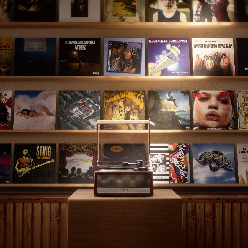 Zestaw Mini Brands Vinyl Działający Prawdziwy Gramofon Figurka i Płyta Winylowa + Kula Niespodzianka Akcesoria Minis 3+