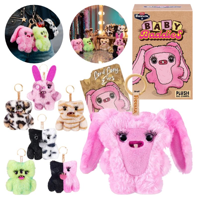 Brelok Brzydki Pluszak Ugly Fuggler Breloczek Zawieszka Baby Baddies Straszna Śmieszna Maskotka 12 cm
