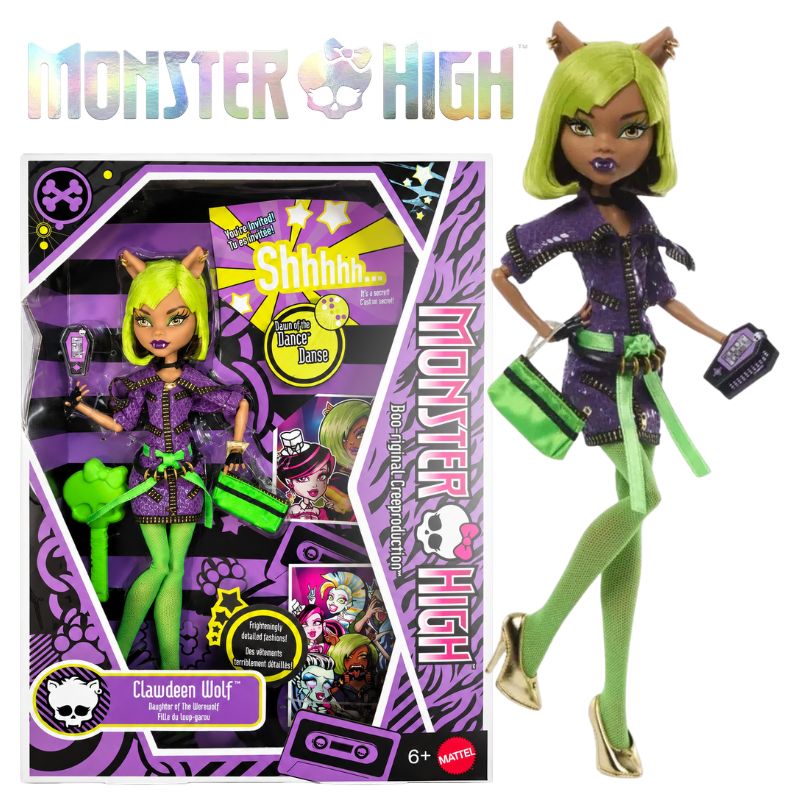 OUTLET! Lalka Kolekcjonerska Monster High Dawn of the Dance 2026 Laleczka Modowa + Akcesoria Oryginalna Clawdeen Wolf