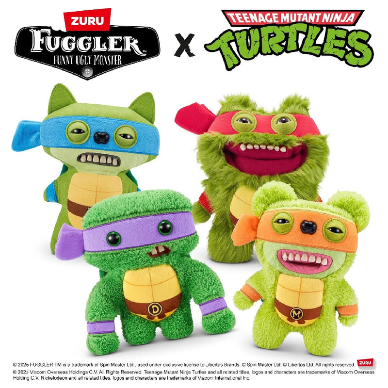 Fuggler Funny Ugly Monster X Żółwie Ninja Leonardo Brzydki Pluszak Straszna Śmieszna Maskotka 4+