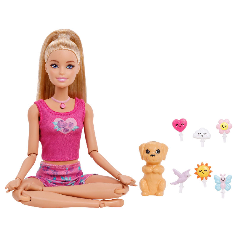 Lalka Interaktywna Barbie Medytacja Ruch I Relaks Zabawka Dla Dzieci Akcesoria Zestaw Piesek
