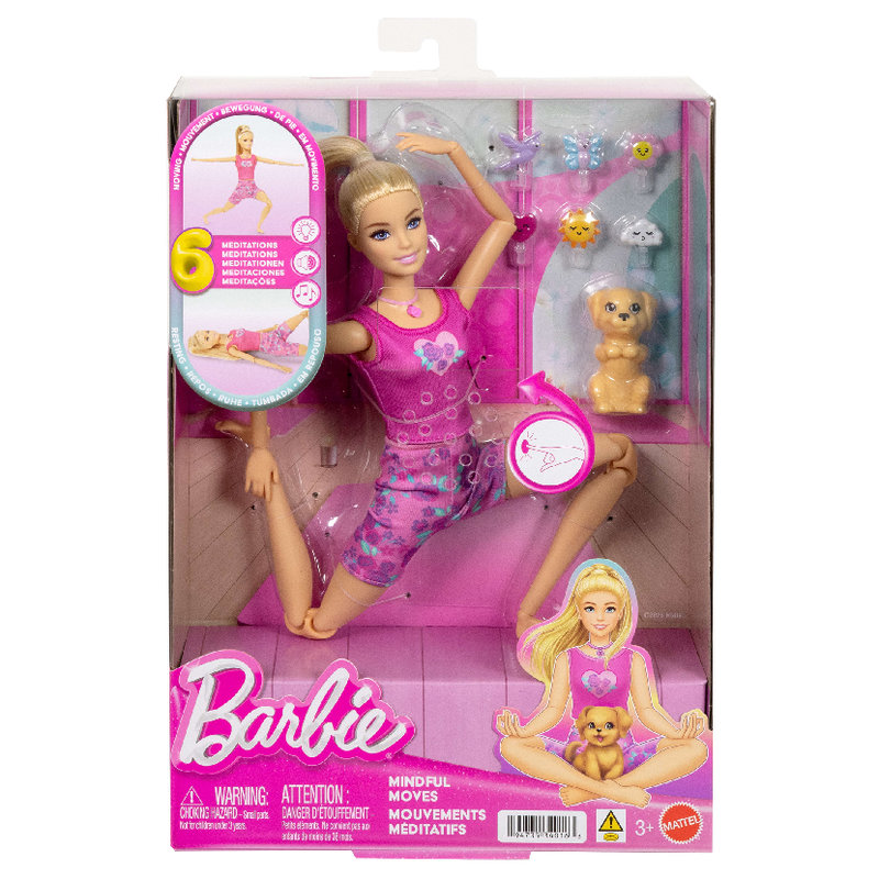Lalka Interaktywna Barbie Medytacja Ruch I Relaks Zabawka Dla Dzieci Akcesoria Zestaw Piesek