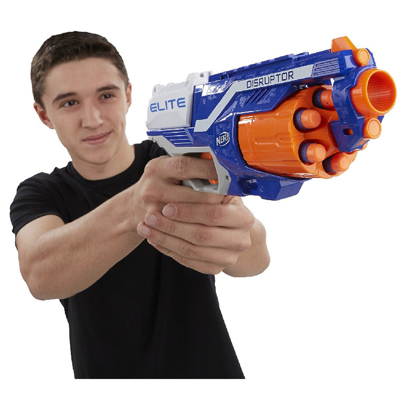 Hasbro Pistolet Nerf N-Strike Elite Disruptor Wyrzutnia Na Strzałki Plastikowe 6 Strzałek Dla Dzieci