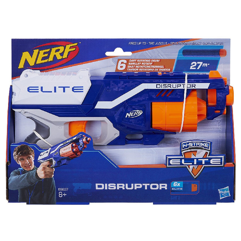 Hasbro Pistolet Nerf N-Strike Elite Disruptor Wyrzutnia Na Strzałki Plastikowe 6 Strzałek Dla Dzieci