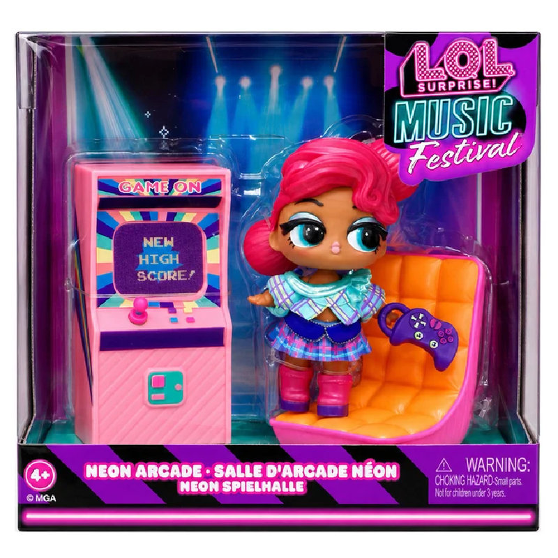 Lol Surprise Seria Music Festival Neon Arcade Figurka Niespodzianka Zestaw Dla Dzieci 3+