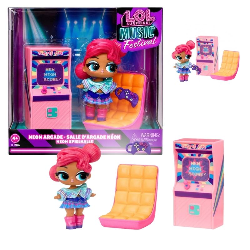 Lol Surprise Seria Music Festival Neon Arcade Figurka Niespodzianka Zestaw Dla Dzieci 3+