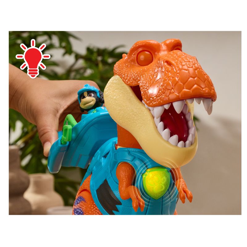 Figurki Psi Patrol I Dinozaury Zabawka Z Filmu Filmowa Dinozaur Interantywny Timmy Z Dźwiękiem Światłem Ruchem Rex 3+