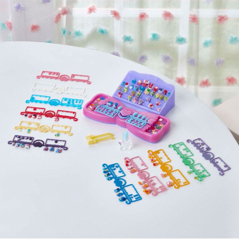Aquabeads Kreatywny 4 Zestawy Uzupełniające Do Manicure Paznokci Serca Wstążki Gwiazdki Jednorożce Koraliki Dla Dzieci 4+